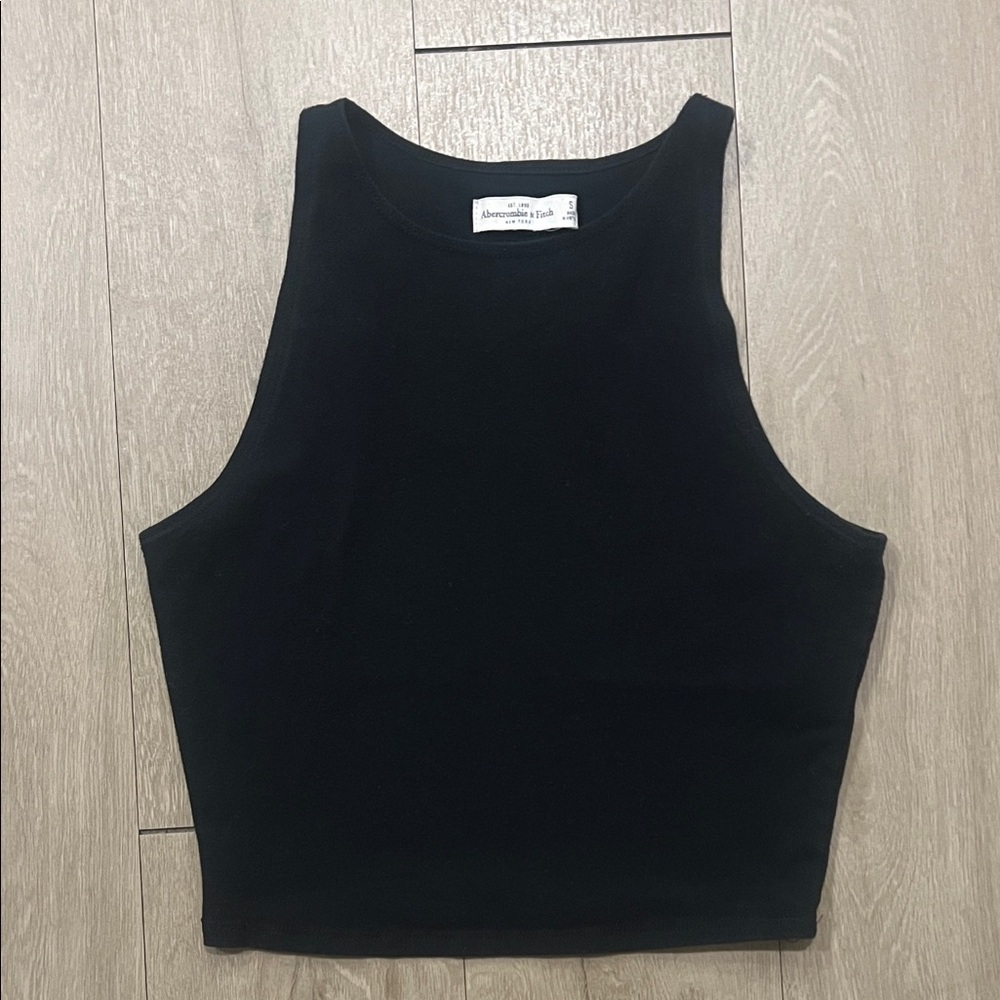 Abercrombie & Fitch Classic Dark Blue Crop Top